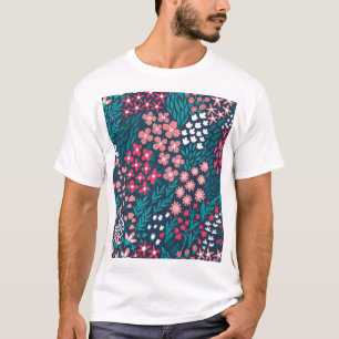 Vintage Blume Nahtlose Textur. T-Shirt