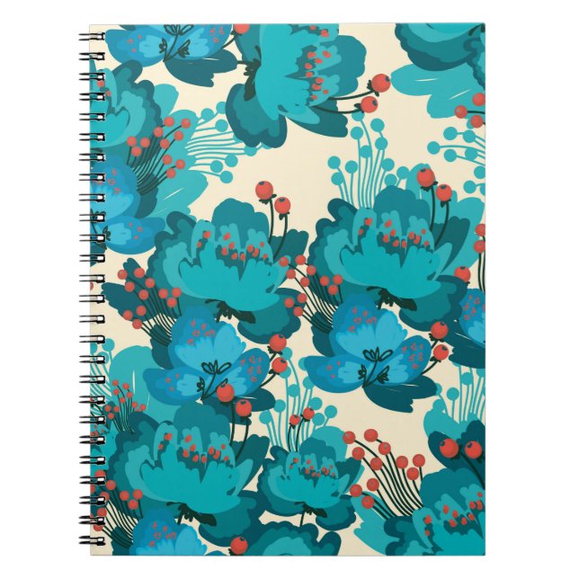 Vintage Blume Notizblock (Vorderseite)