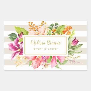 Vintage Blume Pink Pastel Event Planner Sticker