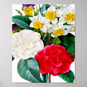 Vintage Blume Poster