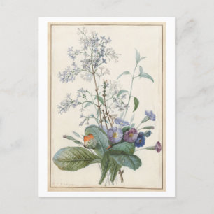 Vintage Blume Postkarte