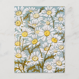 Vintage Blume Postkarte