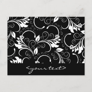 Vintage Blume Postkarte