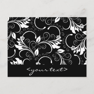 Vintage Blume Postkarte