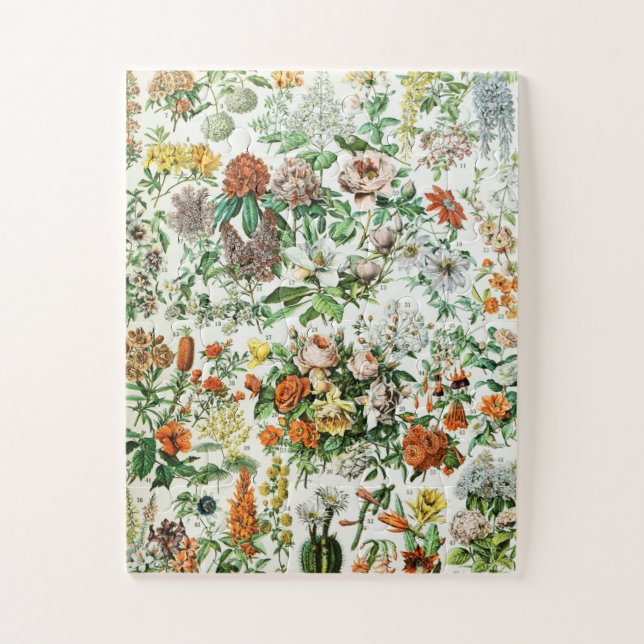 Vintage Blume Puzzle (Vertikal)