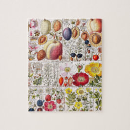 Vintage Blume Rosa Natur Einzigartiger Spaß Kunst Puzzle