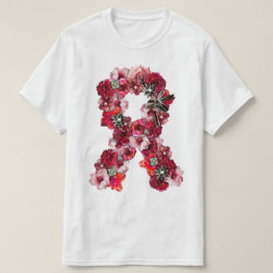 Vintage Blume Rosa Schleife T-Shirt