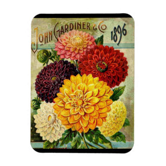 Vintage Blume Saatpackung - Flexi-Magnet Magnet