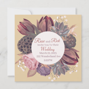 Vintage Blume Save the Date