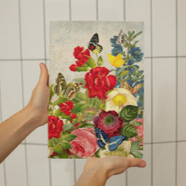 Vintage Blume Schmetterlinge Klein Poster