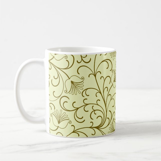 Vintage Blume: Schöne Hintergrundbilder Kaffeetasse (Links)
