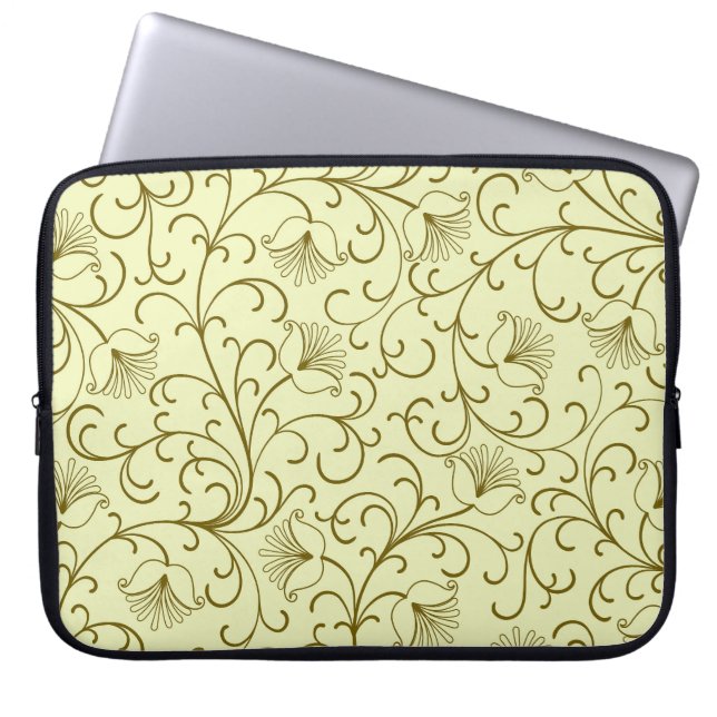 Vintage Blume: Schöne Hintergrundbilder Laptopschutzhülle (Vorderseite)