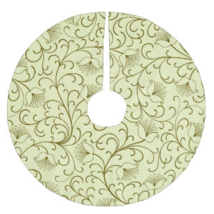 Vintage Blume: Schöne Hintergrundbilder Polyester Weihnachtsbaumdecke