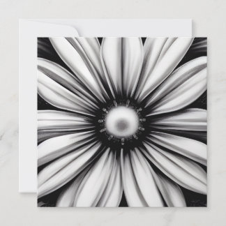 Vintage Blume Schwarz/Weiß