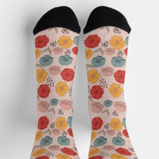 Vintage Blume Socken