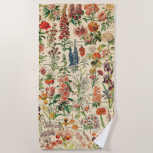 Vintage Blume Strandtuch