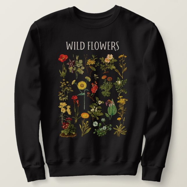 Vintage Blume Sweatshirt (Design vorne)