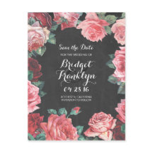 Vintage Blume - Tafel Save the Date