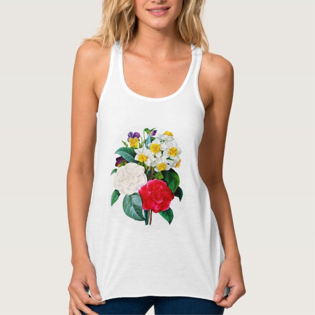 Vintage Blume Tank Top (Vorderseite)