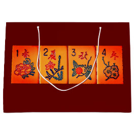 Vintage Blume Tiles Geschenktaschen Große Geschenktüte