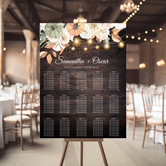 Vintage Blume und Kürbis Herbst Poster (Von Creator hochgeladen)