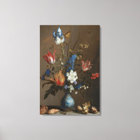 Vintage Blume und Muscheln immer noch lebensecht