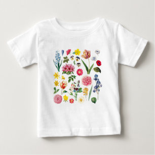 Vintage Blume, Vintag botanisch, Wildblume Baby T-shirt