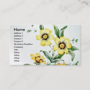 Vintage Blume Visitenkarte