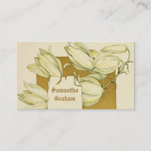 Vintage Blume Visitenkarte