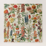 Vintage Blume von Adolphe Millot Puzzle<br><div class="desc">Bitte besuchen Sie mein Geschäft für mehr interessantes Design und mehr Farbwahl. => zazzle.com/colorfulworld*</div>