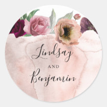 Vintage Blume Wasserfarbe Romantische Hochzeit