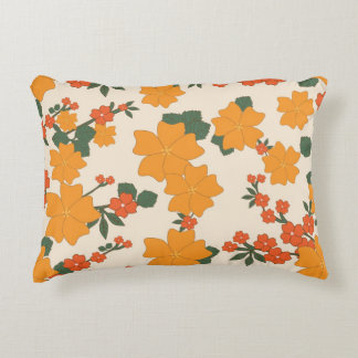 🌸 Vintage Blumen-Baumwoll-Akzentschoner 40 cm x 3 Dekokissen