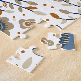 Vintage-Blumen-Botanik-Design Puzzle