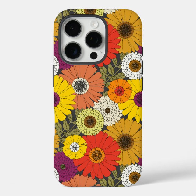vintage Blumen Case-Mate iPhone Hülle (Rückseite)