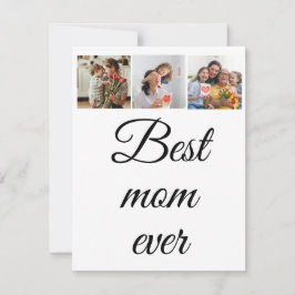 Vintage-Blumen-Collage-Foto Muttertag Karte