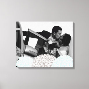 Vintage Blumen, die Foto-Schablonen-Leinwand Leinwanddruck