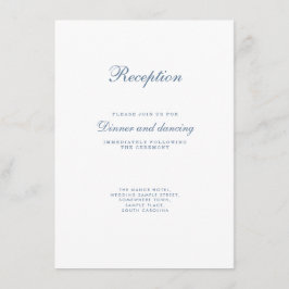 Vintage Blumen-Dusty-Hochzeit Begleitkarte