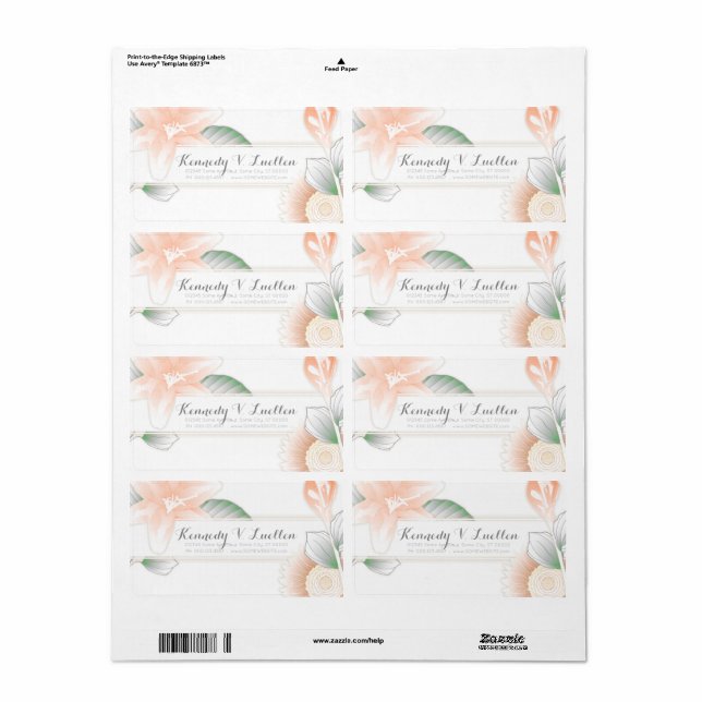 Vintage Blumen-Eleganz (Vorne)