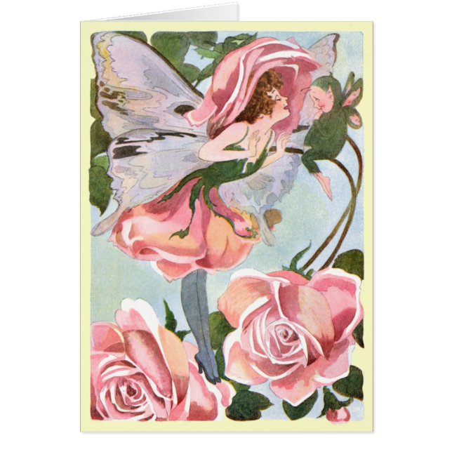 Vintage Blumen-Fee alle Occation Karten (Vorne)