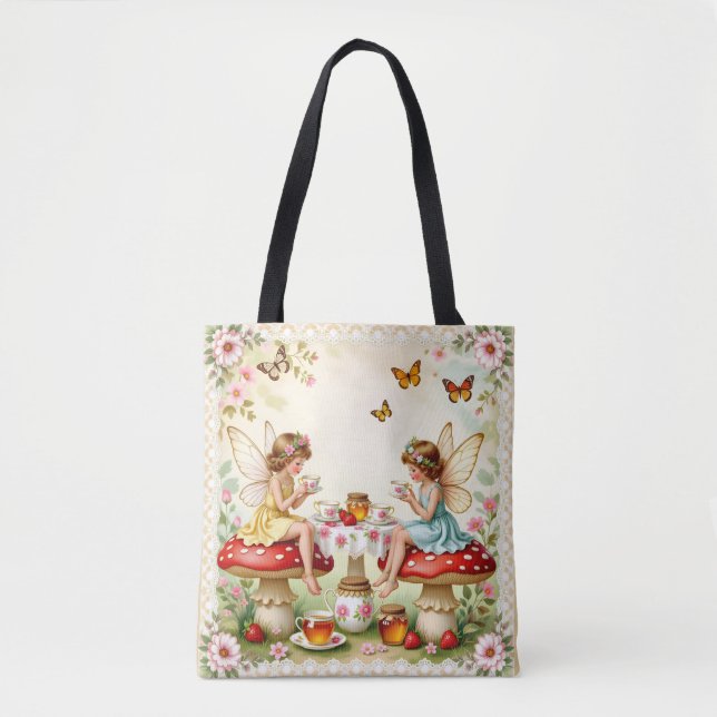 Vintage-Blumen-Feengarten zum Picknick (Vorderseite)