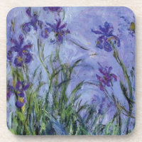 Vintage-Blumen Flieder-Schwertlilien-1917 Monet.
