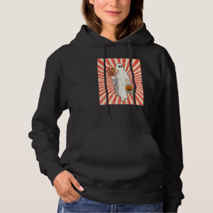 Vintage-Blumen-Geister-Kürbis-Halloween-Kostüm Her Hoodie