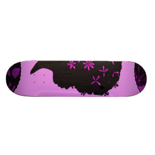 Vintage Blumen im Afro Skateboard