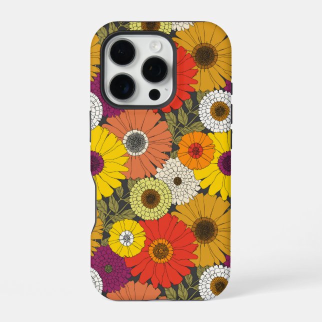 vintage Blumen iPhone Hülle (Rückseite)