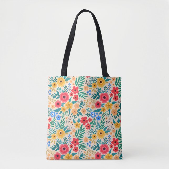 Vintage-Blumen, kleine bunte Blumen. (Vorderseite)