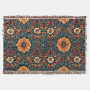 Vintage-Blumen- Kuscheldecke fürs neue Zuhause Decke