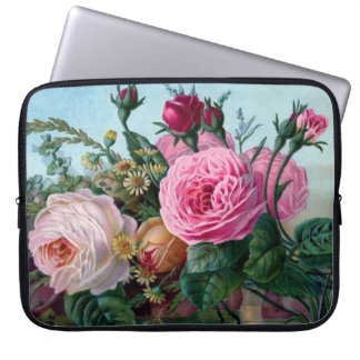 Vintage-Blumen-Laptophülle Laptopschutzhülle