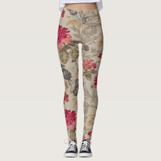 Vintage-Blumen Leggings