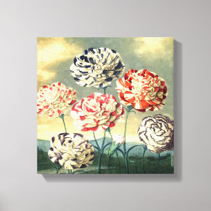 Vintage-Blumen-Leinwanddruck Leinwanddruck