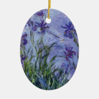 Vintage Blumen lilac-irises-1917 monet. Keramikornament